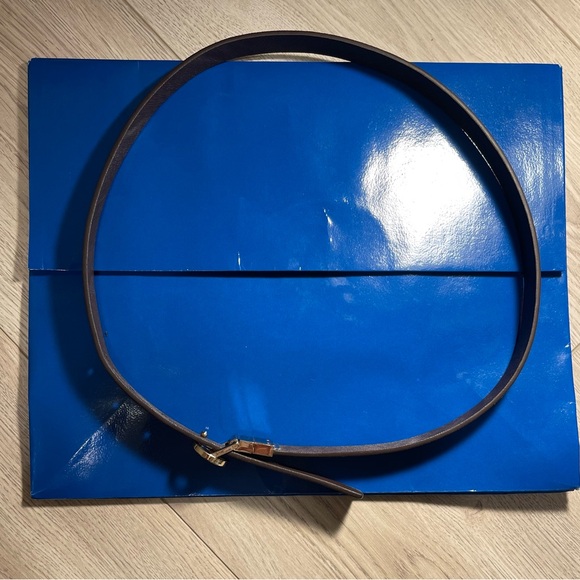 Michael Kors Twist Reversible monogram MK Logo waist Belt Gold Tone Logo Buckle - Picture 6 of 6